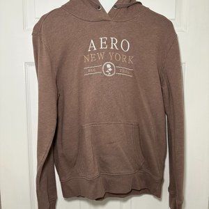 Aero New York Pullover Hoodie Brown Women's Medium